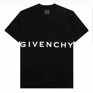 Givenchy Black Tee with White Logo